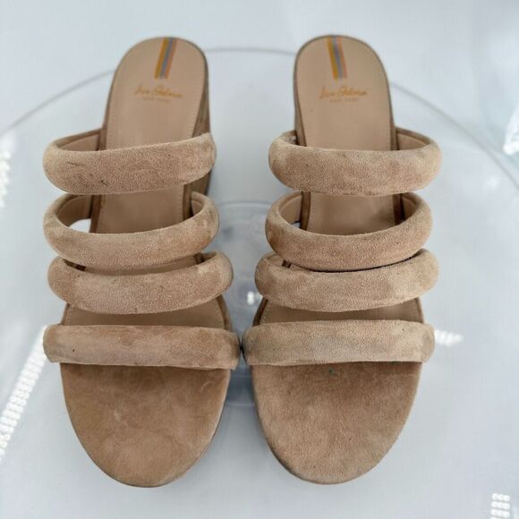 Sam Edelman Women's Yuki Sandals Size 11 Suede Strappy Cork Wedge Platform - Picture 4 of 14